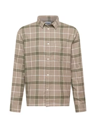 WEEKDAY Hemd Wise beige/khaki/weiß