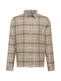 Hemd 'Wise' beige / khaki / wei