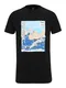 Iriedaily T-Shirt ''''Trash Wave'''' schwarz / wei / nachtblau / trkis / hellbraun