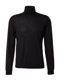 Schwarze Rollkragenpullover aus Wolle image