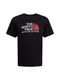 THE NORTH FACE T-Shirt schwarz / wei / feuerrot