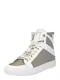 Zadig & Voltaire Visoke superge  srebrna / bela