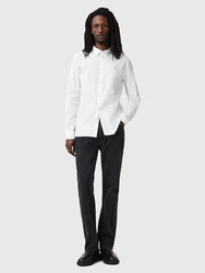 AllSaints Hemd 'HAWTHORNE' (GOTS) weiß