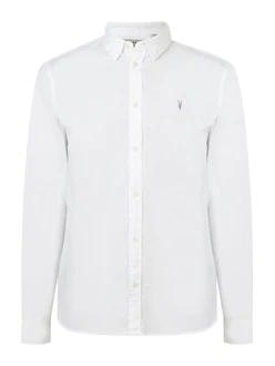 AllSaints Hemd 'HAWTHORNE' (GOTS) weiß