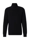 Schwarze und weiße Rollkragenpullover image