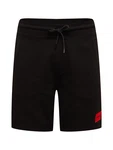 HUGO Hose 'Diz' rot / schwarz