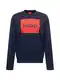 HUGO Sweatshirt 'Duragol222' marine / rot