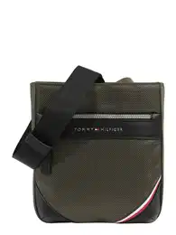 Tasche khaki / rot / schwarz / silber / weiß