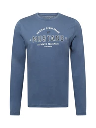 Shirt ''''Adrian'''' taubenblau / dunkelblau / wei