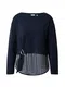 s.Oliver BLACK LABEL Majica  mornarska / bela