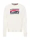 Tommy Jeans Pullover rot / navy / offwhite