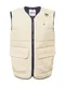 Tommy Jeans Weste beige / dunkelblau