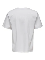 ONLY & SONS T-Shirt Fred weiß