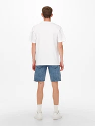 ONLY & SONS T-Shirt Fred weiß