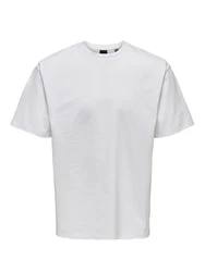 ONLY & SONS T-Shirt Fred weiß