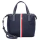 TOMMY HILFIGER Nákupní taška ''''Poppy''''  námořnická modř / zlatá / červená / bílá