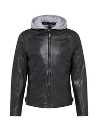 bergangsjacke 'Rylo Lakev' grau / schwarz