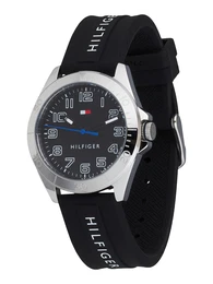 Uhr schwarz / silber / weiß