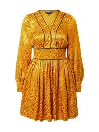 Šaty zlatě žlutá / černá