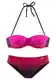LASCANA Bikiny 'Iris'  pink / červená / černá