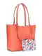 Lauren Ralph Lauren Shopper torba  losos / sivkasto plava / prljavo bijela / zlatna / mornarsko plava