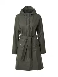 Přechodný kabát tmavě zelená