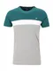 Iriedaily T-Shirt ''''Court'''' graumeliert / grn / wei