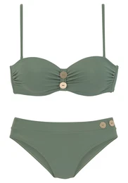 Bikini maslinasta / pastelno roza