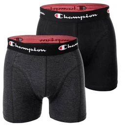 Boxershorts graumeliert / rot / schwarz / wei
