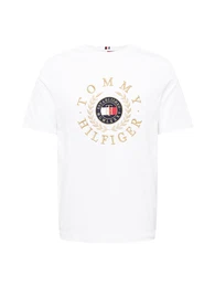 T-Shirt nachtblau / gold / rot / wei