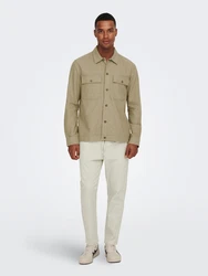 Only & Sons Hemd Kennet beige