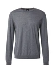 BOSS Pullover Leno graumeliert