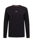 BOSS T-Shirt Herren Langarmshirt TCHARK schwarz/weiß
