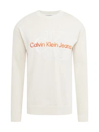 Pullover orange / wei