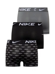 NIKE Underwear Sportunterhosen Boxer TRUNK 3PK grau/schwarz/weiß