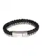 REPLAY Armband silber / schwarz