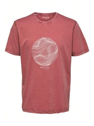 Shirt ''''RELAXBOB'''' melone / weiß