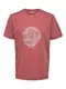 SELECTED HOMME Majica ''''RELAXBOB''''  melona / bela