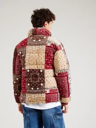 Karl Kani Jacke Outdoorjacke (1-St) braun / cappuccino / karminrot / weiß