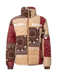 Karl Kani Jacke Outdoorjacke (1-St) braun / cappuccino / karminrot / weiß