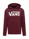 VANS Sweatshirt 'Classic II' weinrot / wei
