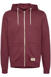 Sweatjacke 'Noah' burgunder