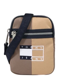 Tasche beige / navy / braun / wei