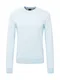 BOSS Orange Pullover ''''Ataroul'''' hellblau / wei