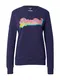 Superdry Mikina  marine modrá / tyrkysová / oranžová / pink