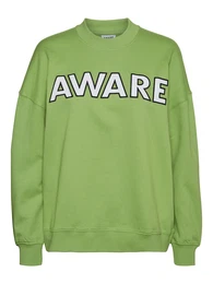 Sweater majica zelena / crna / bijela