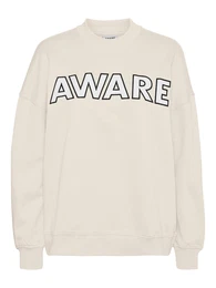 Sweater majica 'Tori' bež / crna / bijela