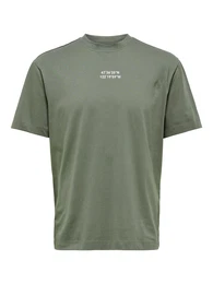 T-Shirt ''''Gus'''' khaki / grau / wei