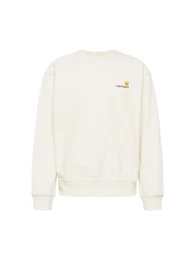 Sweatshirt 'American Script' beige / schoko / gelb