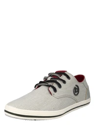 Sneaker ''''Alfa'''' graumeliert / rot / schwarz